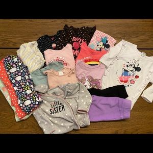 Bundle of assorted girl clothing 3m to 3T.